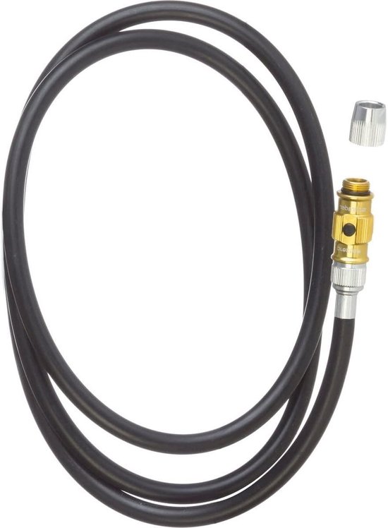 Vervangende Fietspomp Slang - Reparatieslang Pomp - Fietsonderhoud - Met ABS Flip Valve - 21.5 cm - Goud