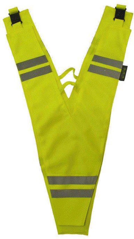Vest ww collar reflectie geel van Calitex