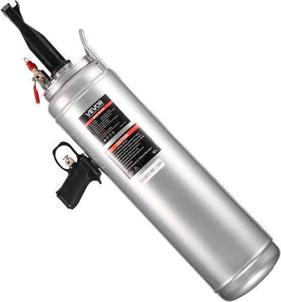 VEVOR Bandenstraalmachine 12 L Air Tire Bead Blaster Handheld Bandenpomp Tool, Verbeterde Draagbare Bandenpomp, 0,6-0,8 Mpa voor Auto E-Bike Camper Atv Zilver