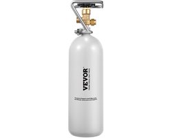 VEVOR CO2-Tank CO2-Fles 2kg Legering Cilinder met DIN477-Ventiel（Lege Fles）