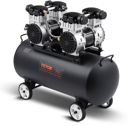 VEVOR compressor 75L luchtcompressor 125PSI perslucht 3kW fluistercompressor