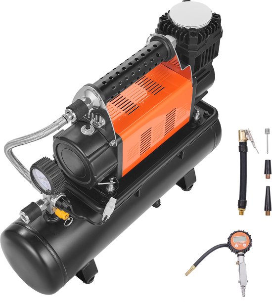 VEVOR Luchtcompressor Luchtpomp 6L Tank Draagbare Bandenpomp 6.35CFM 150PSI