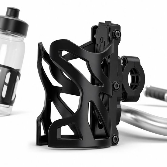 VHV - Bidonhouder - Fleshouder fiets - Bekerhouder motor - Universele drankhouder - Voor scooter fiets en motor