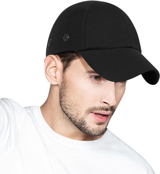 VHV - Fietshelm - Fietshelm heren - Stootpet - Skatehelm - Veiligheidspet - Baseball stootpet - Verstelbaar - Set van 1 - Lichtgewicht - Voor stadsfiets en skateboarden - Zwart