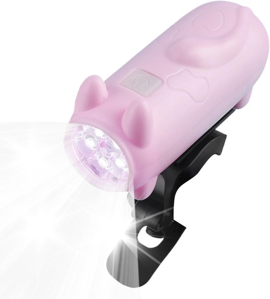 VHV - Fietslamp met bel - oplaadbare fiets voorlamp met hoorn - USB oplaadbaar - waterdicht - voor fiets, e-step, racefiets en mountainbike