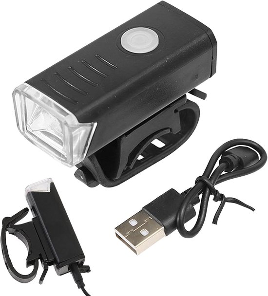 VHV - Fietslamp - oplaadbare fiets voorlamp - USB oplaadbaar - waterdicht - voor nachtritten, outdoor ritten, stadsfiets en mountainbike