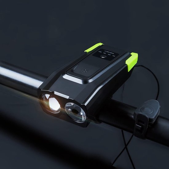 VHV - Fietsverlichting Bluetooth Speaker - LED Voorlicht met Telefoonhouder en Powerbank - 800 lumen, 6 lichtstanden, 4000 mAh accu, powerbank functie - voor Mountainbike, E-bike, Stadsfiets en Outdoor Ritten