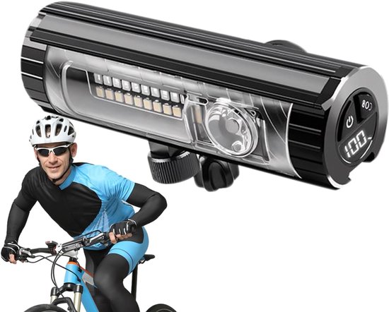 VHV - Fietsverlichting USB-C Oplaadbaar - LED Koplamp Fiets voor Nacht Rijden - magnetische montage - voor Mountainbike, Racefiets, Stadsfiets, E-bike en Woon-Werkverkeer
