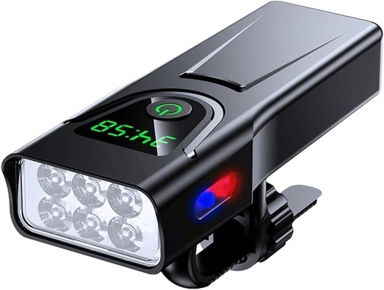 VHV - Fietsverlichting USB Oplaadbaar - LED Koplamp Fiets voor Nacht Rijden - 5 lichtstanden - voor Mountainbike, Racefiets, Stadsfiets, E-bike en Woon-Werkverkeer