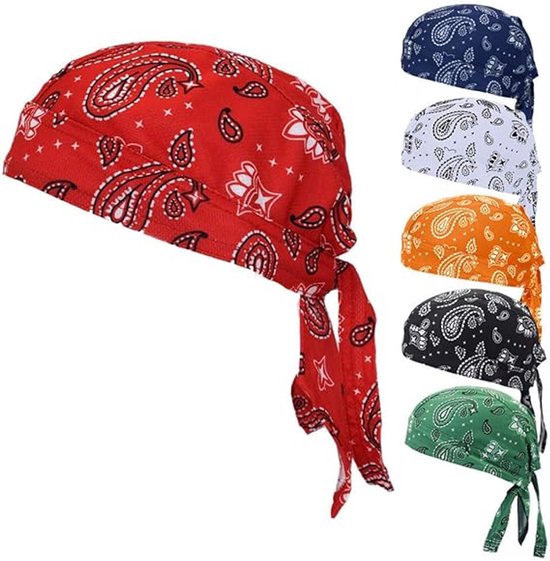VHV-Koelende Helmmuts Motor - Zweetabsorberende Bandana voor Sport en Werk - Ademende Skull Cap Helmonderlegger - Doo Rag Head Wrap Tegen UV - Heren en Dames
