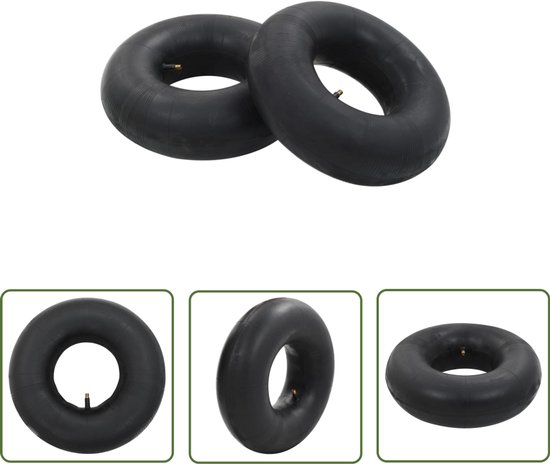 vidaXL Binnenband - Kruiwagenband - Kruiwagenbinnenbanden 2 st 15x6.00-6 rubber - Rubber Band - Kruiwagen Onderdelen - Tuingereedschap van vidaXL