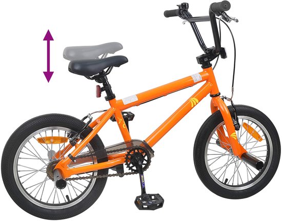 vidaXL - BMX - Fiets - 20 - Inch - voor - kinderen - ouder - dan - 9 - jaar - Oranje