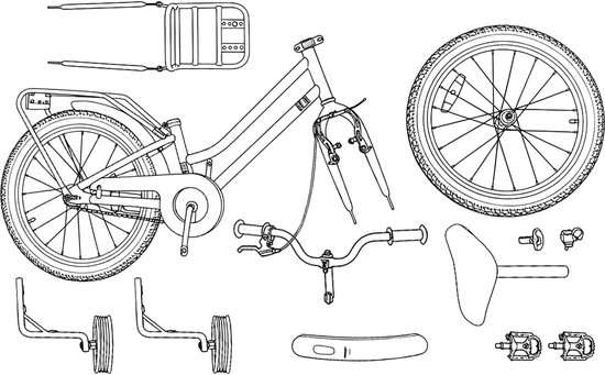 vidaXL - Kinderfiets - 12 - Inch - voor - 2-4 - jaar - oud - Donkergrijs