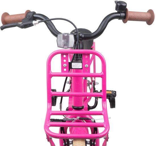 vidaXL - Kinderfiets - 12 - Inch - voor - 2-4 - jaar - oud - Donkerroze van VidaXL