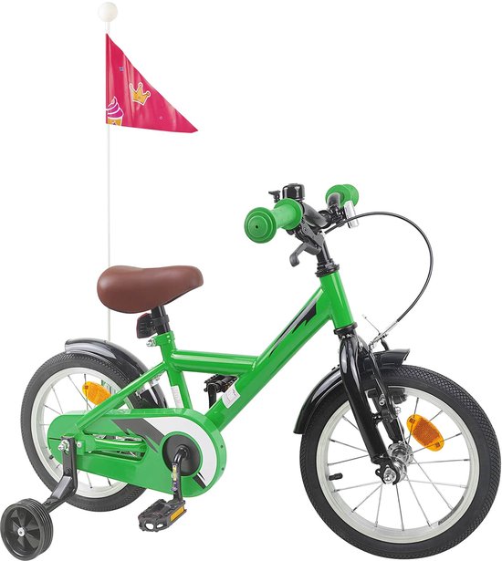 vidaXL - Kinderfiets - 12 - Inch - voor - 2-4 - jaar - oud - Groen