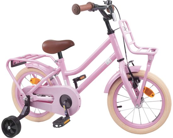 vidaXL - Kinderfiets - 12 - Inch - voor - 2-4 - jaar - oud - Licht - Roze