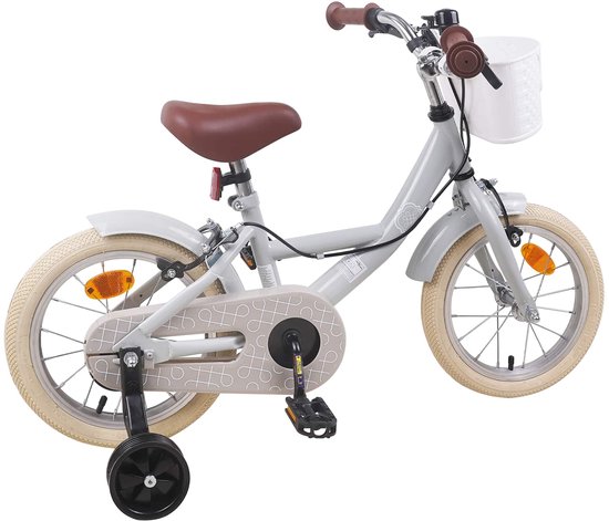 vidaXL - Kinderfiets - 12 - Inch - voor - 2-4 - jaar - oud - Lichtgrijs