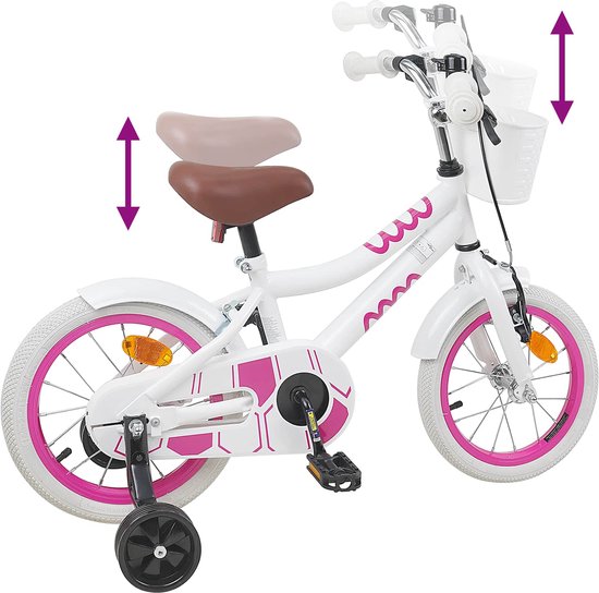 vidaXL - Kinderfiets - 12 - Inch - voor - 2-4 - jaar - oud - Wit van VidaXL