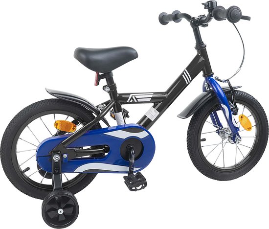 vidaXL - Kinderfiets - 12 - Inch - voor - 2-4 - jaar - oud - Zwart van VidaXL
