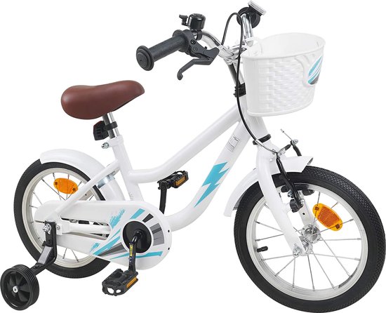 vidaXL - Kinderfiets - 14 - Inch - voor - 3-5 - jaar - oud - Wit van VidaXL