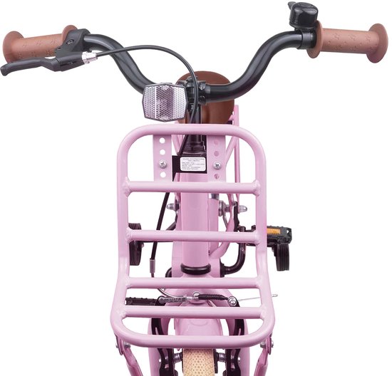 vidaXL - Kinderfiets - 16 - Inch - voor - 4-6 - jaar - oud - Licht - Roze