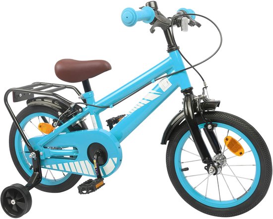 vidaXL - Kinderfiets - 16 - Inch - voor - 4-6 - jaar - oud - Lichtblauw