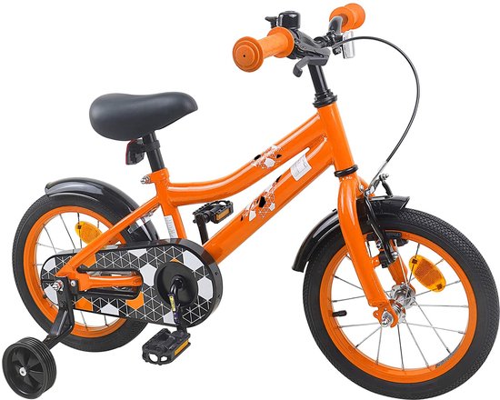 vidaXL - Kinderfiets - 16 - Inch - voor - 4-6 - jaar - oud - Oranje van VidaXL