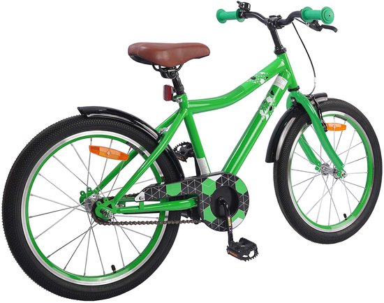 vidaXL - Kinderfiets - 18 - Inch - voor - 5-7 - jaar - oud - Groen van VidaXL