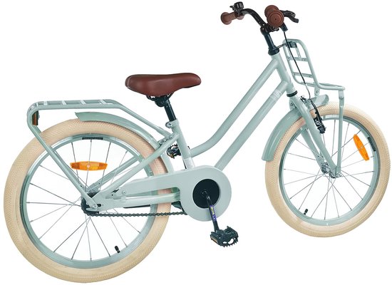 vidaXL - Kinderfiets - 18 - Inch - voor - 5-7 - jaar - oud - Lichtgroen van VidaXL