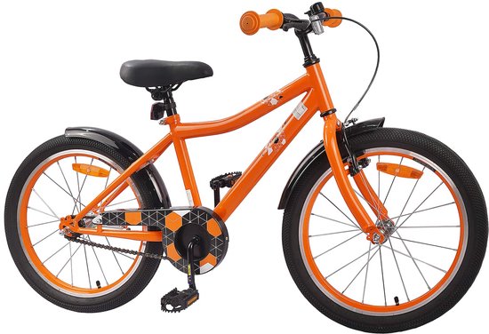 vidaXL - Kinderfiets - 18 - Inch - voor - 5-7 - jaar - oud - Oranje