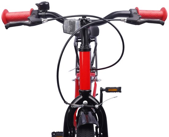 vidaXL - Kinderfiets - 18 - Inch - voor - 5-7 - jaar - oud - Rood