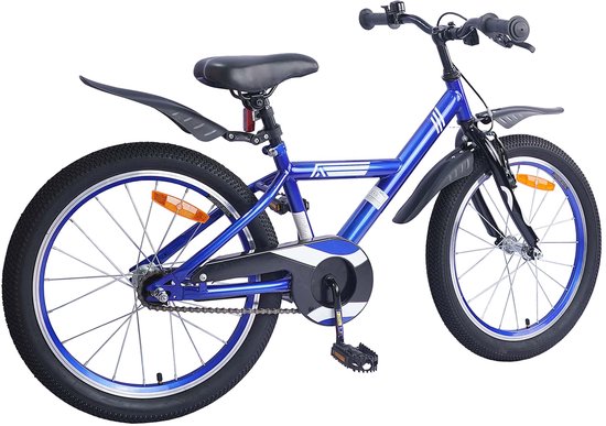 vidaXL - Kinderfiets - 20 - Inch - voor - 6-11 - jaar - oud - Donkerblauw van Merkloos