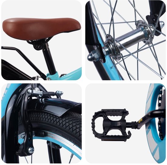 vidaXL - Kinderfiets - 20 - Inch - voor - 6-11 - jaar - oud - Lichtblauw van VidaXL