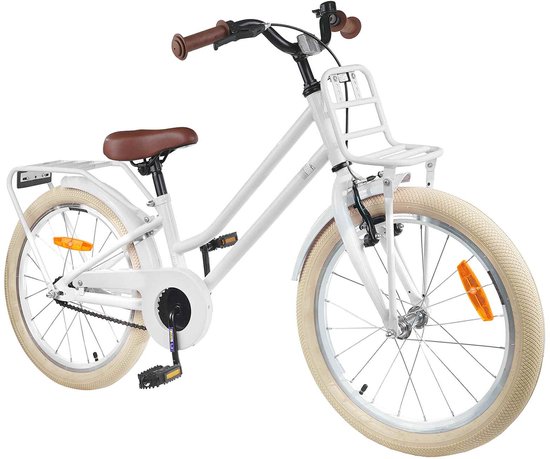 vidaXL - Kinderfiets - 20 - Inch - voor - 6-11 - jaar - oud - Wit van VidaXL