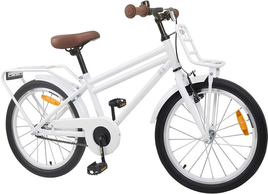 vidaXL - Kinderfiets - 22 - Inch - voor - 7-12 - jaar - oud - Wit van VidaXL