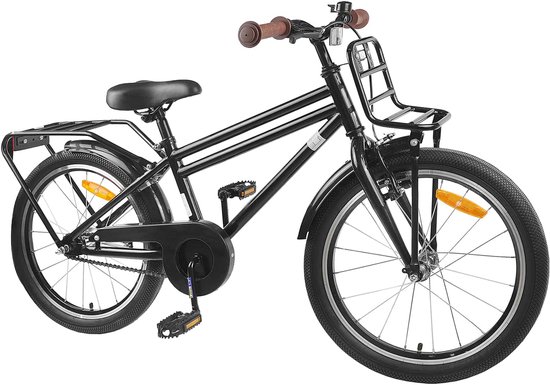 vidaXL - Kinderfiets - 22 - Inch - voor - 7-12 - jaar - oud - Zwart van VidaXL