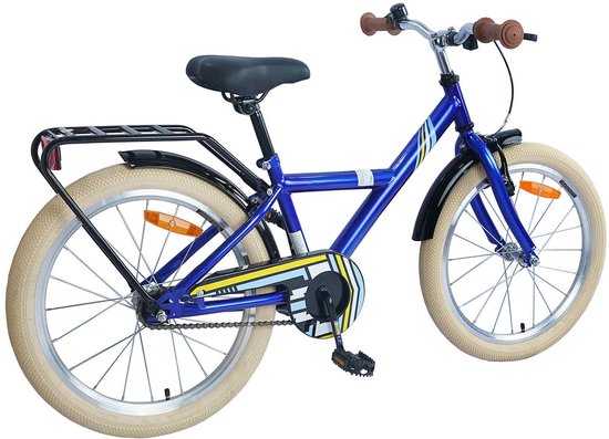 vidaXL - Kinderfiets - 24 - Inch - voor - 8-12 - jaar - oud - Donkerblauw van VidaXL