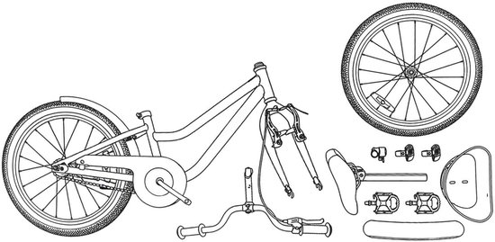 vidaXL - Kinderfiets - Met - Zijwieltjes - 18 - Inch - voor - 5-7 - jaar - oud - Paars van Merkloos
