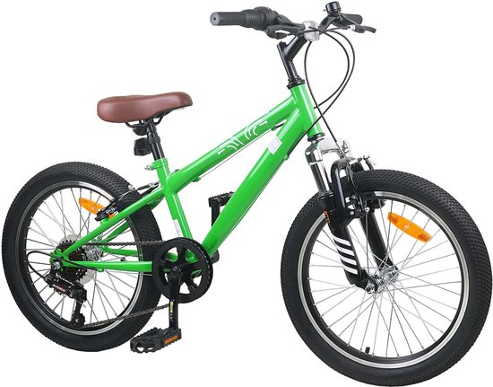 vidaXL - Mountainbike - 20 - Inch - 6-Snelheid - voor - 5-8 - jaar - oud - Groen van VidaXL