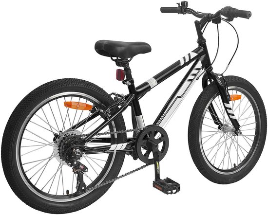 vidaXL - Mountainbike - 20 - Inch - 6-Speed - voor - 5-8 - jaar - oud - Zwart van VidaXL