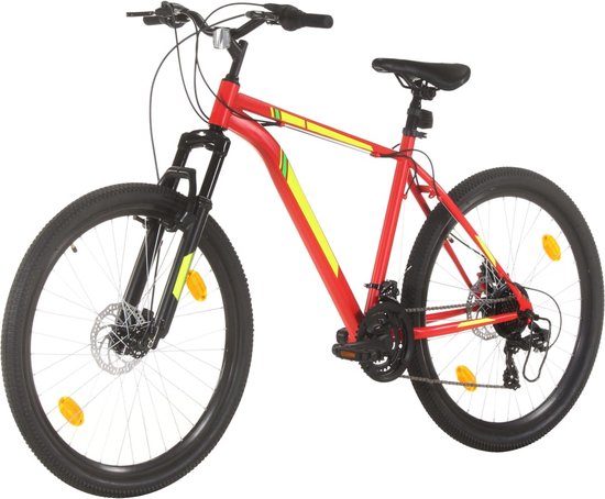 vidaXL Mountainbike - 21 versnellingen - 27,5 inch - Rood van VidaXL