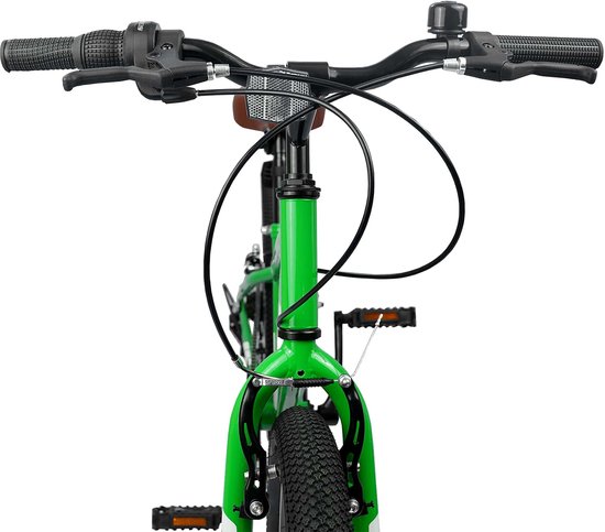 vidaXL - Mountainbike - 24 - Inch - 6-Speed - voor - 8-12 - jaar - oud - Groen van Merkloos