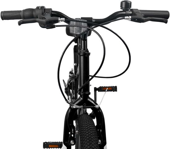 vidaXL - Mountainbike - 24 - Inch - 6-Speed - voor - 8-12 - jaar - oud - Zwart van Merkloos