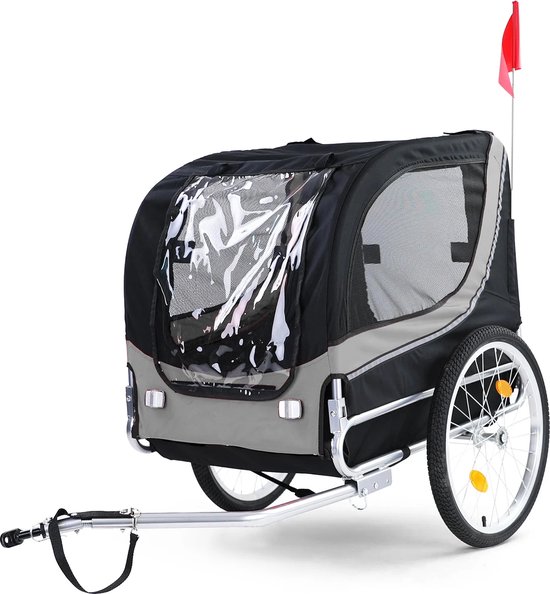Viking Choice - Hondenkar - opvouwbaar - tot 40 kg - grijs zwart van Viking Choice