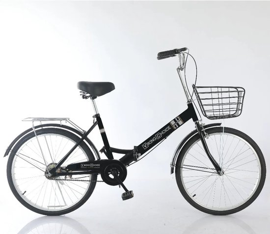 Viking Choice - Vouwfiets - 24 inch - - zonder versnellingen - zwart van Viking Choice