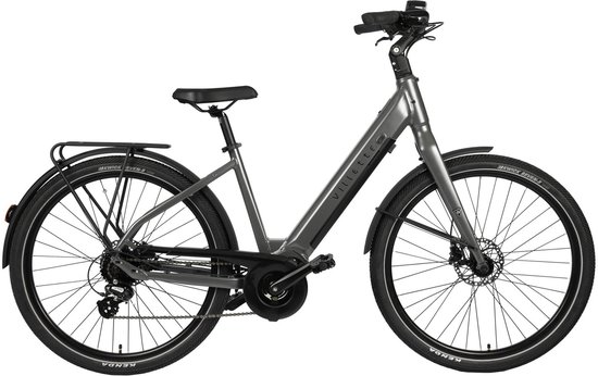 Villette Extreme MM, city-ebike 17.5Ah 8sp 27.5 inch Dark Grey van Merkloos