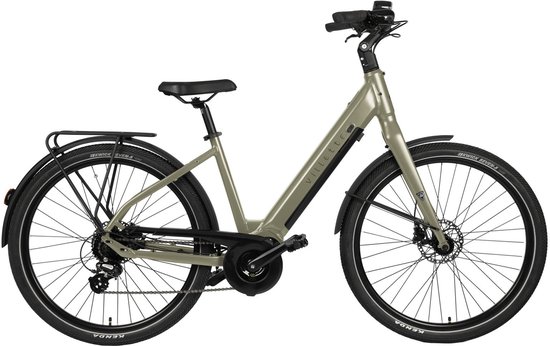 Villette Extreme MM, city-ebike 17.5Ah 8sp 27.5 inch Greige van Villette