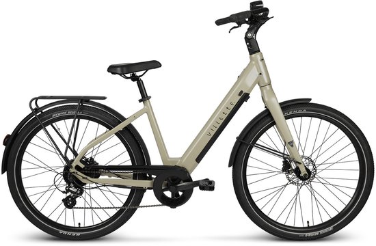Villette Extreme RM, city-ebike 17.5Ah 8sp 27.5 inch Greige van Villette