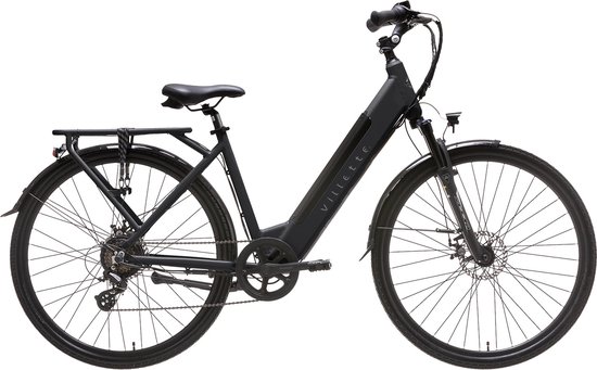Villette L' Amant elektrische damesfiets 13Ah 7sp 28 inch zwart van Villette