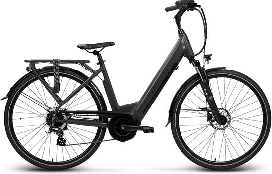 Villette le Midi elektrische fiets middenmotor 13Ah dark grey van Merkloos